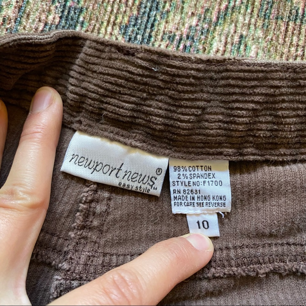 Y2K Newport News vintage corduroy straight leg high waist pants - Picture 4 of 9